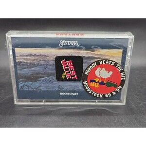 Santana - Moonflower (Cassette Tape) New Sealed* Nobody Beats The Wiz Stickers